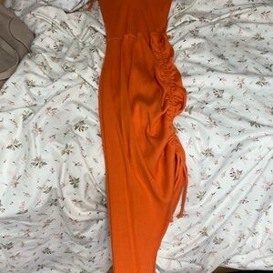 Orange Knit Dress